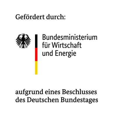 Förderhinweis des Bundesministeriums für Wirtschaft und Energie